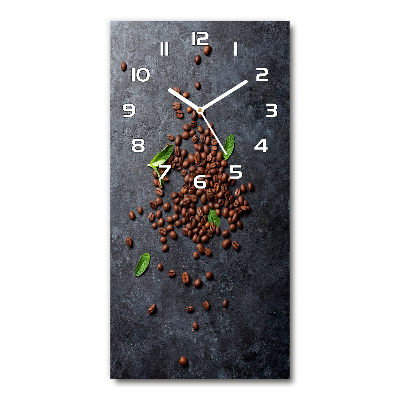 Reloj de cristal vertical Granos de café