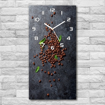 Reloj de cristal vertical Granos de café