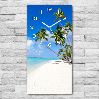 Reloj rectangular Playa tropical