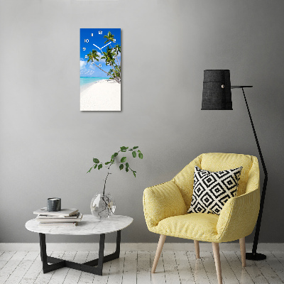 Reloj rectangular Playa tropical