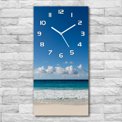 Reloj vertical Playa tropical