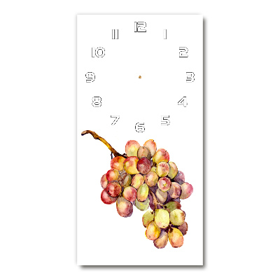 Reloj de vidrio vertical Uvas