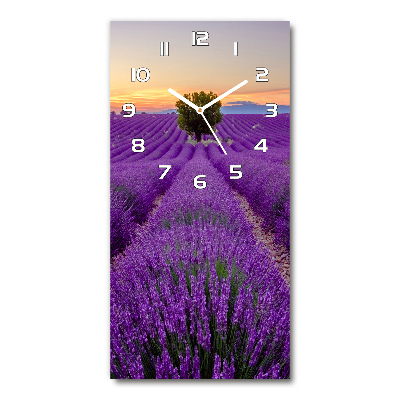 Reloj vertical Campo de lavanda