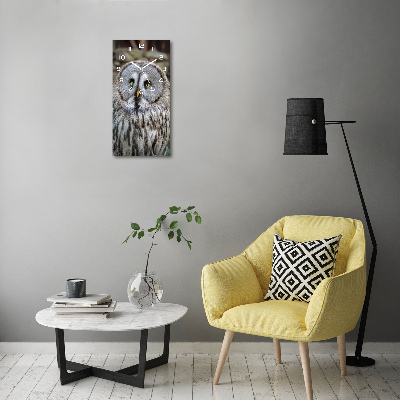 Nowoczesny zegar ścienny Sowa