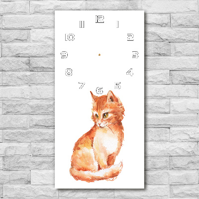 Reloj rectangular Gato pelirrojo