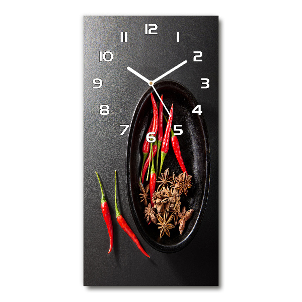 Reloj de vidrio vertical Chiles