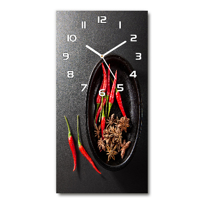 Reloj de vidrio vertical Chiles