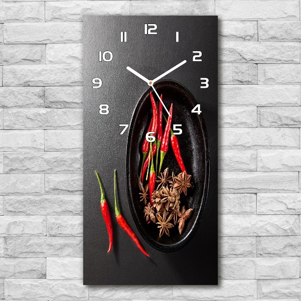 Reloj de vidrio vertical Chiles