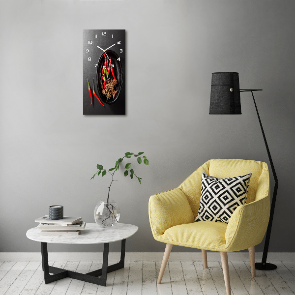 Reloj de vidrio vertical Chiles