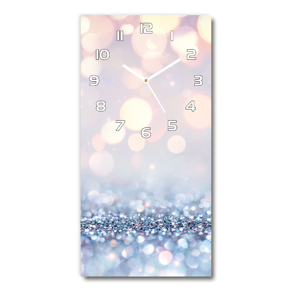 Zegar szklany ścienny Błyszczące tło