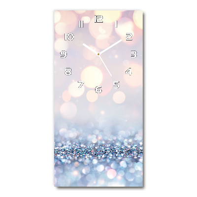 Reloj de cristal vertical Fondo brillante