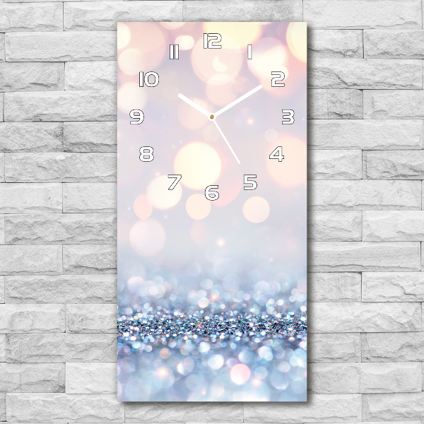 Zegar szklany ścienny Błyszczące tło