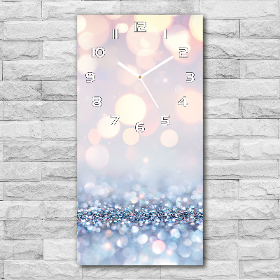 Reloj de cristal vertical Fondo brillante