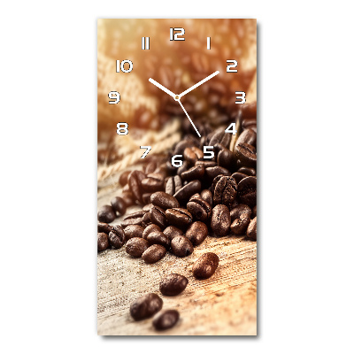 Reloj de vidrio vertical Granos de café