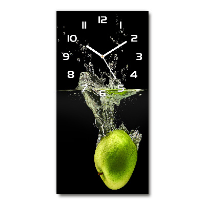 Reloj rectangular Manzanas verdes