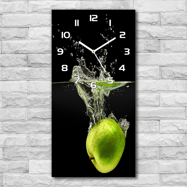 Reloj rectangular Manzanas verdes