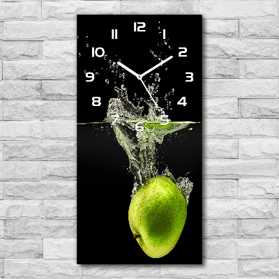 Reloj rectangular Manzanas verdes