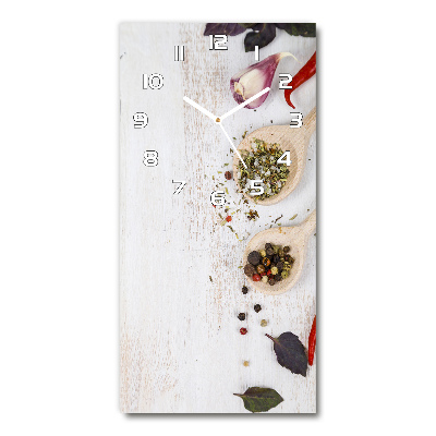 Reloj vertical Verduras y especias