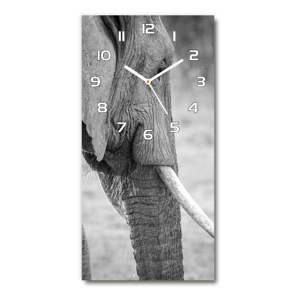 Reloj de cristal vertical Elefante