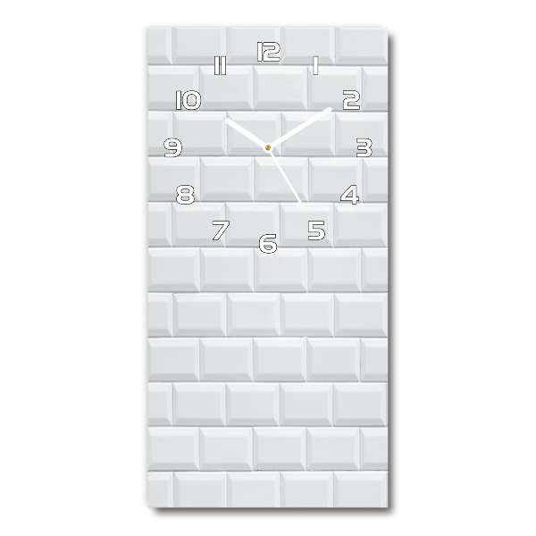 Reloj de vidrio vertical Pared de cerámica