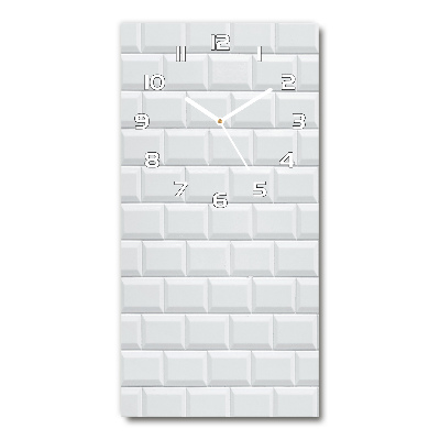 Reloj de vidrio vertical Pared de cerámica