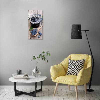 Reloj de cristal vertical Mermelada de arándanos