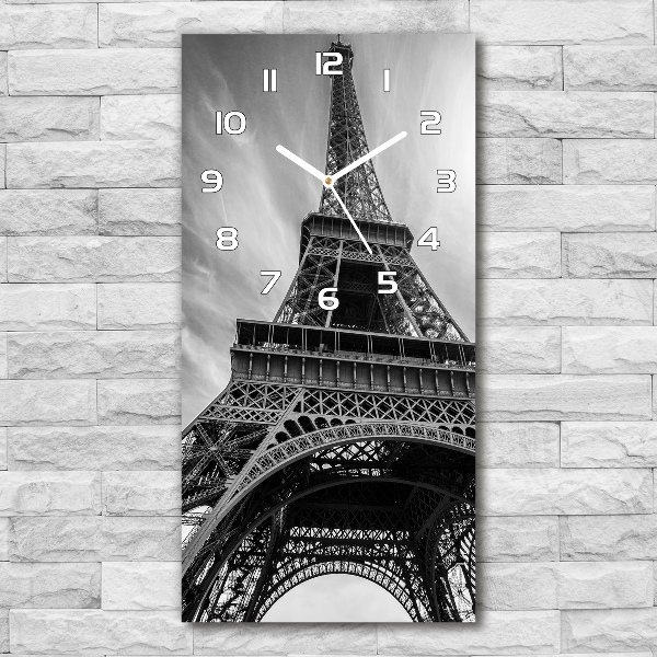 Reloj de vidrio vertical Torre Eiffel de París