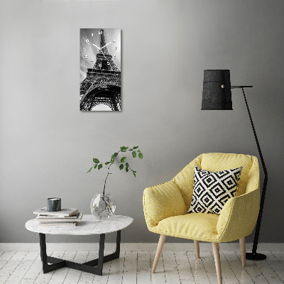 Reloj de vidrio vertical Torre Eiffel de París