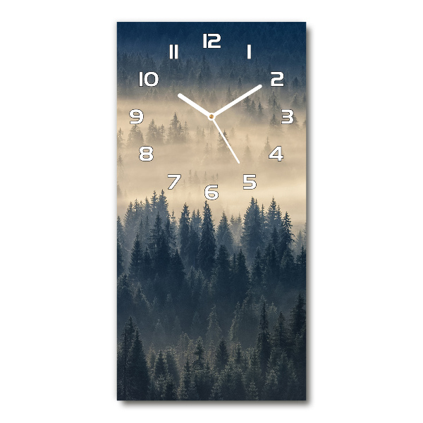 Reloj vertical Niebla sobre el bosque