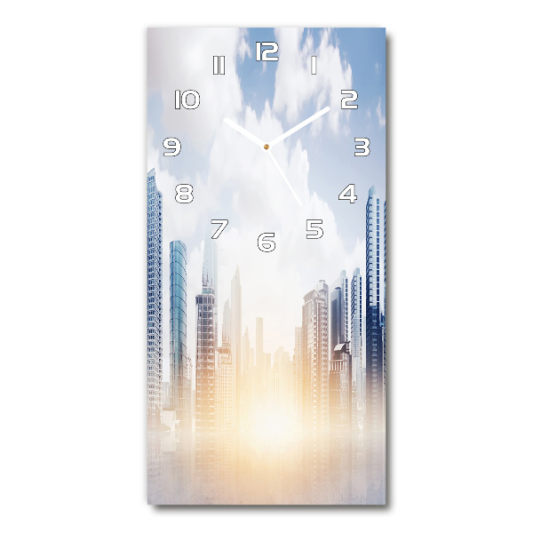 Reloj de cristal vertical Rascacielos