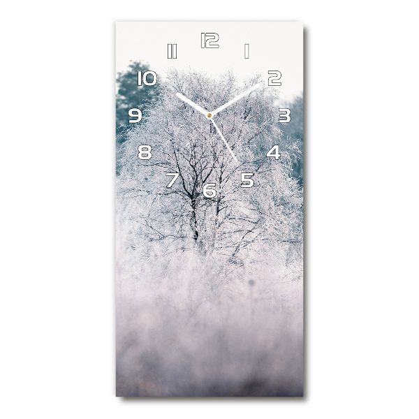 Reloj vertical Bosque en invierno