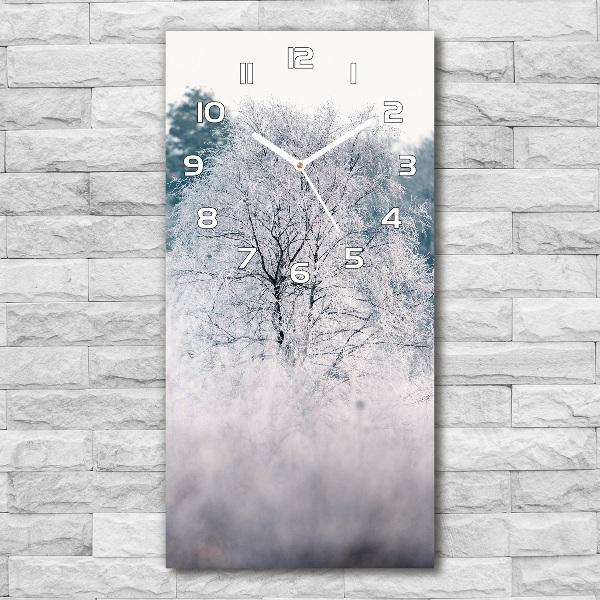 Reloj vertical Bosque en invierno