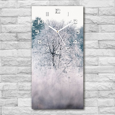 Reloj vertical Bosque en invierno
