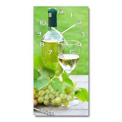 Reloj vertical Uvas y vino
