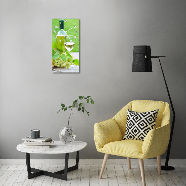 Reloj vertical Uvas y vino