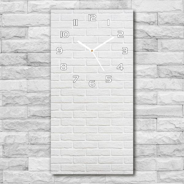 Reloj de cristal vertical Pared de ladrillos