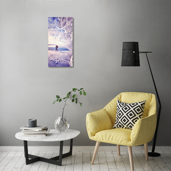 Reloj rectangular Esquiador