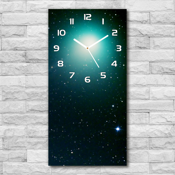 Reloj de cristal vertical Galaxia