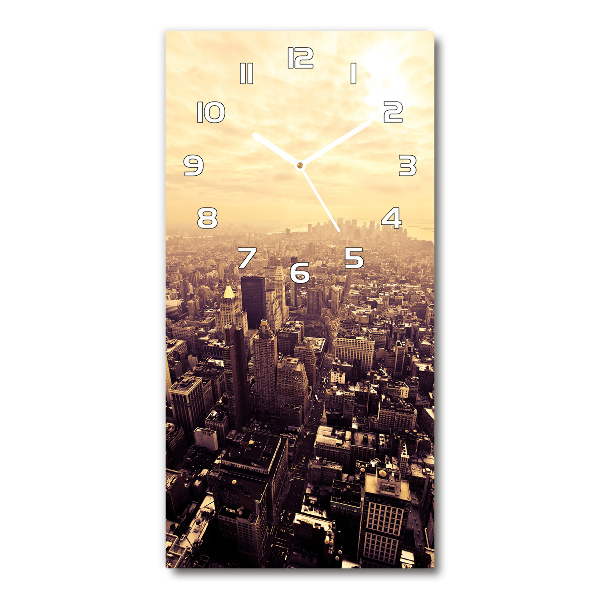 Reloj rectangular Manhattan Nueva York