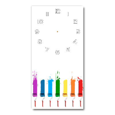 Reloj rectangular Rodillos de pintura