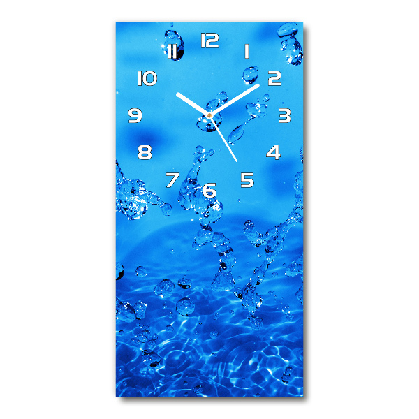 Reloj rectangular Gotas de agua