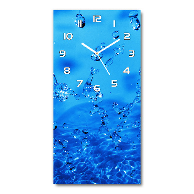 Reloj rectangular Gotas de agua