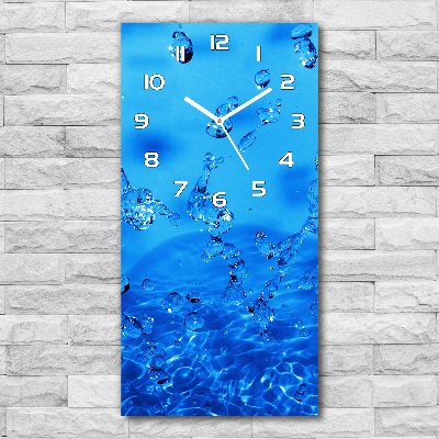 Reloj rectangular Gotas de agua