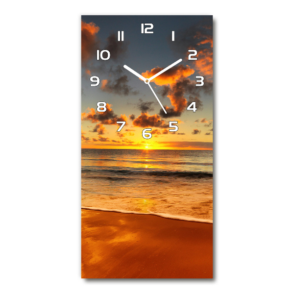 Reloj de vidrio vertical Playa australiana