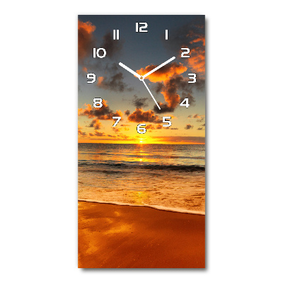 Reloj de vidrio vertical Playa australiana