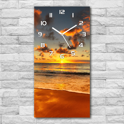 Reloj de vidrio vertical Playa australiana