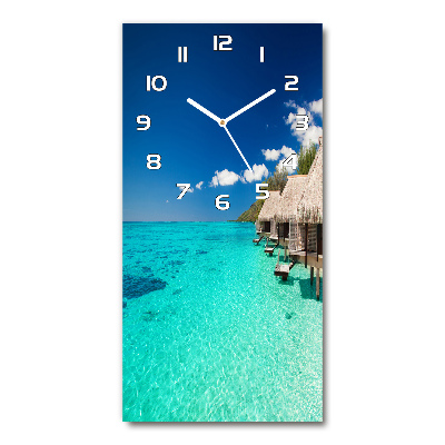 Reloj rectangular Isla tropical