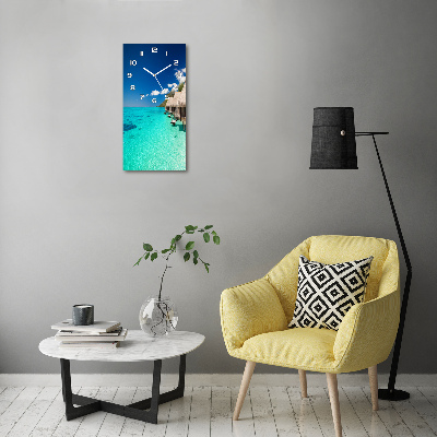 Reloj rectangular Isla tropical