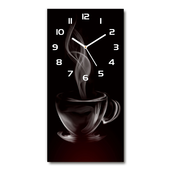 Reloj de vidrio vertical Café aromático