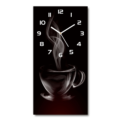 Reloj de vidrio vertical Café aromático